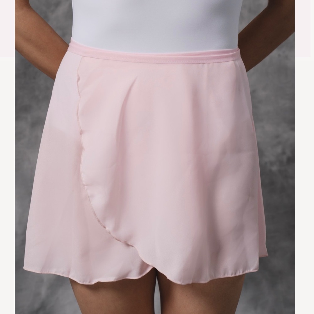 SUPER SALE!! Elegant Ballet Wrap Rehearsal Skirt for Dance in Pink